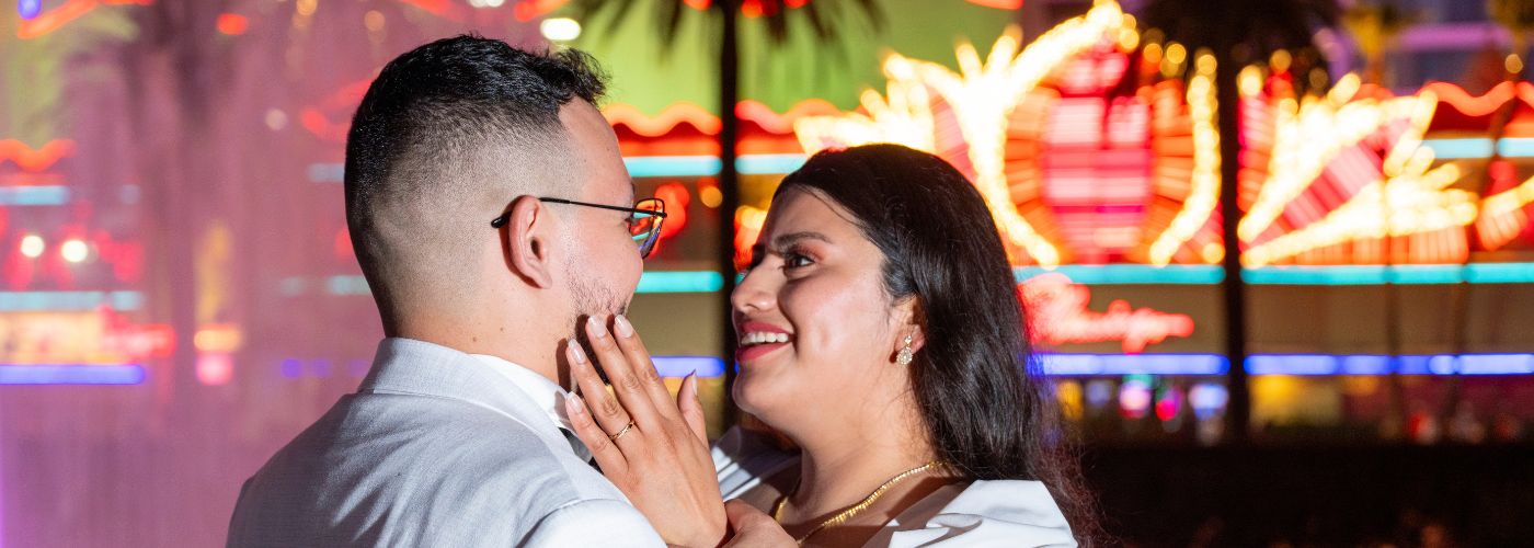 Captivating City Lights At The Las Vegas Strip