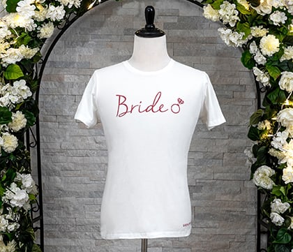 Lucky Little Chapel Wedding Accessories T-shirt Bride