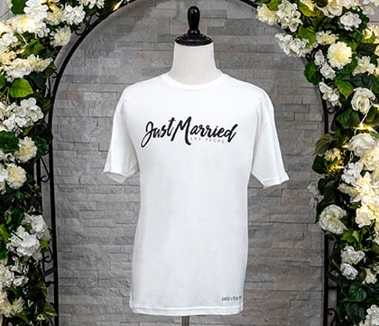 Lucky Little Chapel Wedding Accessories T-shirt Just married